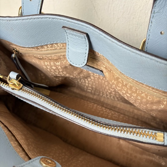 KATE SPADE Cove Street Provence Satchel Crossbody Arctic Blue Saffiano Leather - Picture 4 of 16